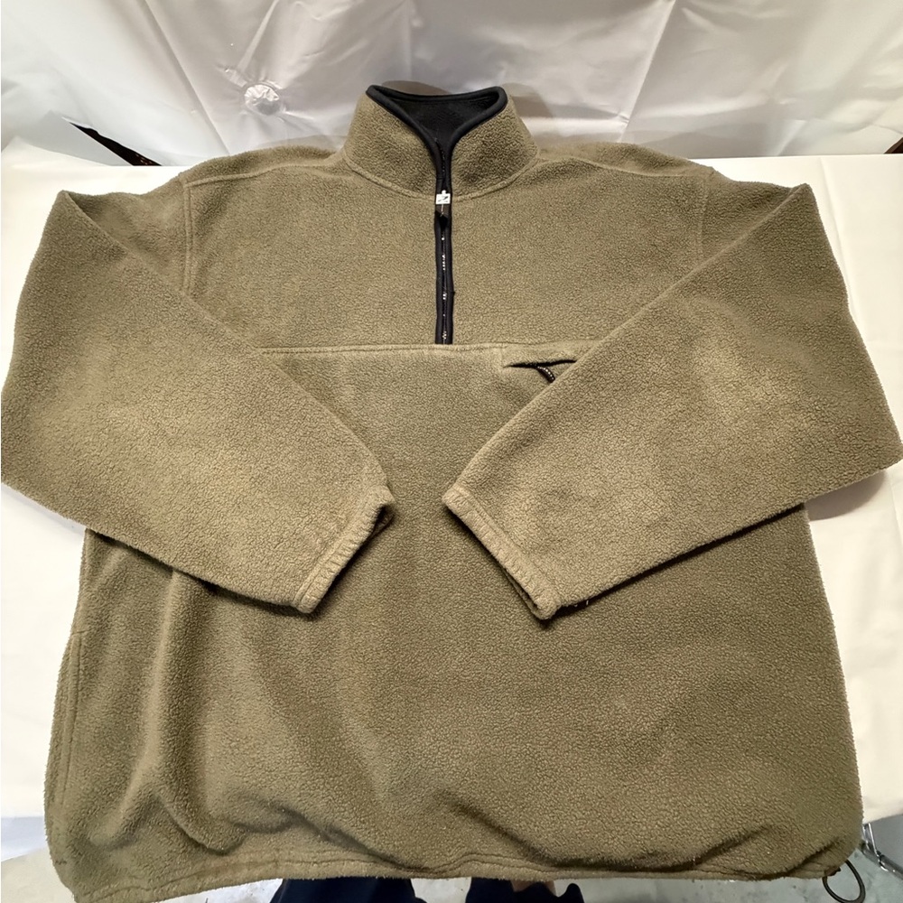 Prospirit Olive Half-Zip Fleece Pullover‎